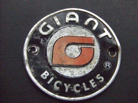 Giant bicycles oud fietsplaatje rond model